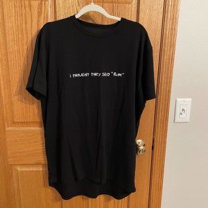 "I Thought They Said 'Rum'" running shirt XL